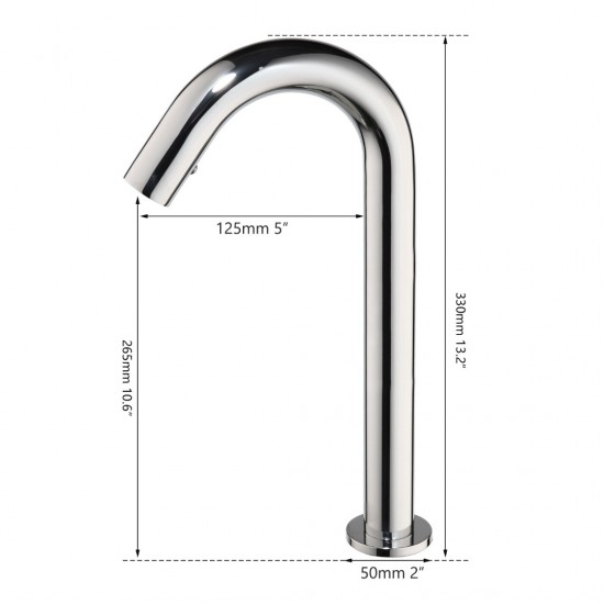 Cesaro chroom large 330 mm