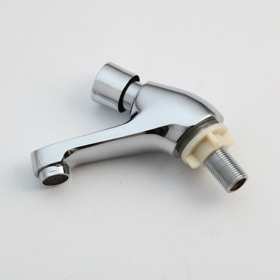 Chroom kraan zelfsluitend 0