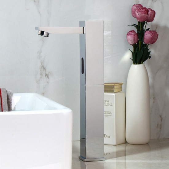 Chroom sensorkraan hoog model