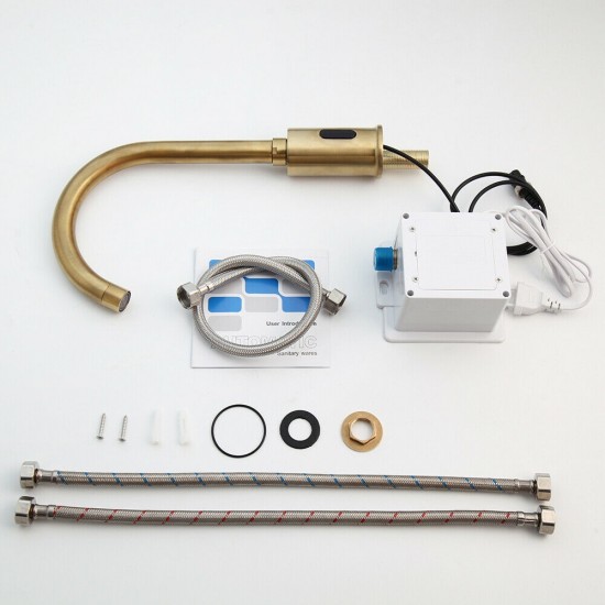 Complete set geborstelde sensorkraan