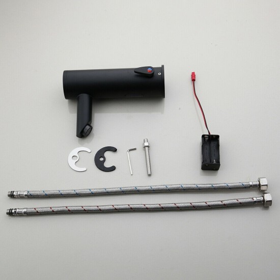 Complete set sesto zwarte sensorkraan