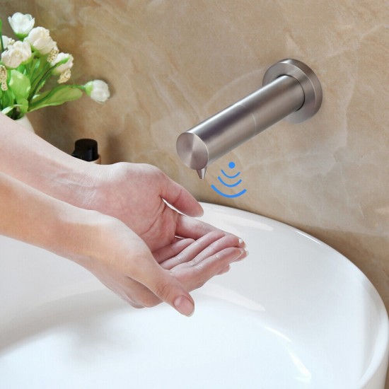 Mooie geborsteld nikkel zeep dispenser