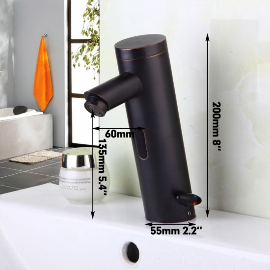 Sensor Kraan Corto olie brons Design Warm en Koud water Sensorkraan