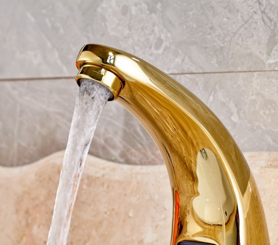 Bella sensorkraan goud