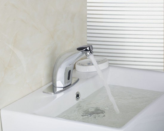 Sensor kraan chroom uitvoering