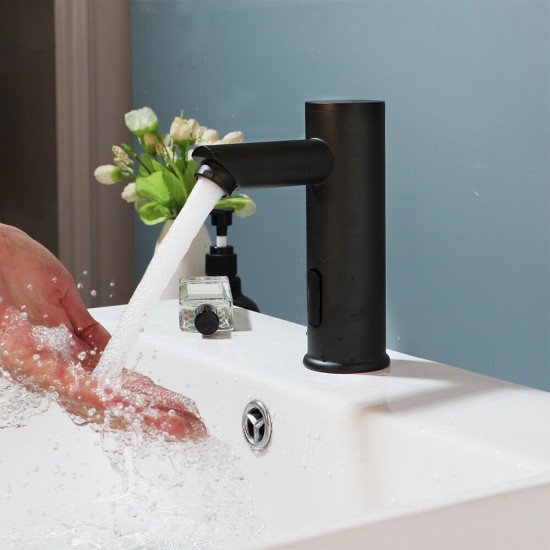 Sesto zwart koud sensorkraan