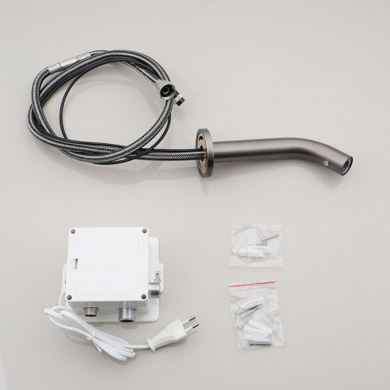 Set gun metal muur sensorkraan 0