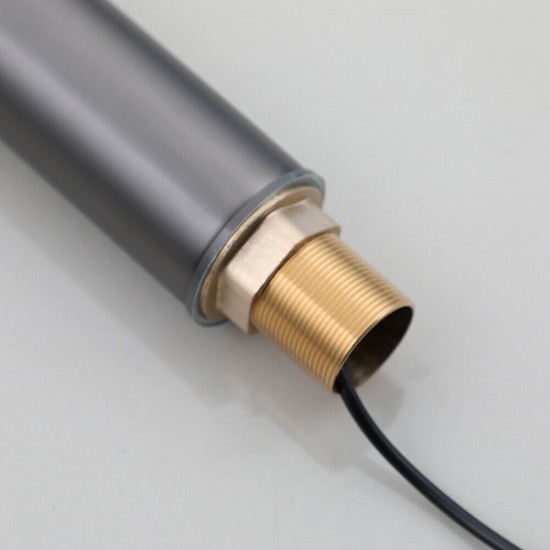 Slen sensorkraan gun metal draadbuis