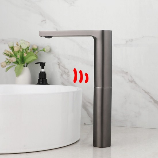 Slen sensorkraan gun metal