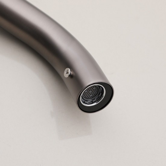 Uitloop gun metal muur sensorkraan