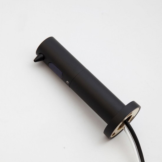 Zwarte zeepdispenser sensor